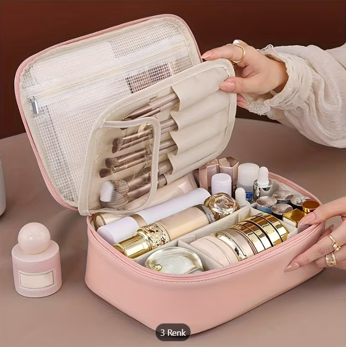 Avrelo® Luxury Travel Cosmetic Bag & Makeup Organizer