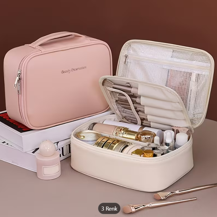 Avrelo® Luxury Travel Cosmetic Bag & Makeup Organizer